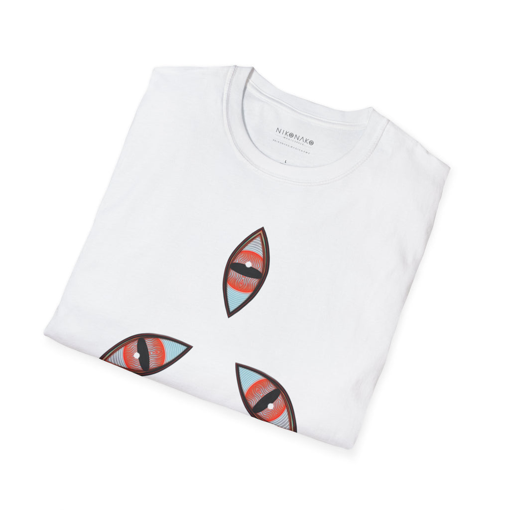 Geometric Tribal Pattern T-Shirt | Kaleidoscope Triangle Eye Motif