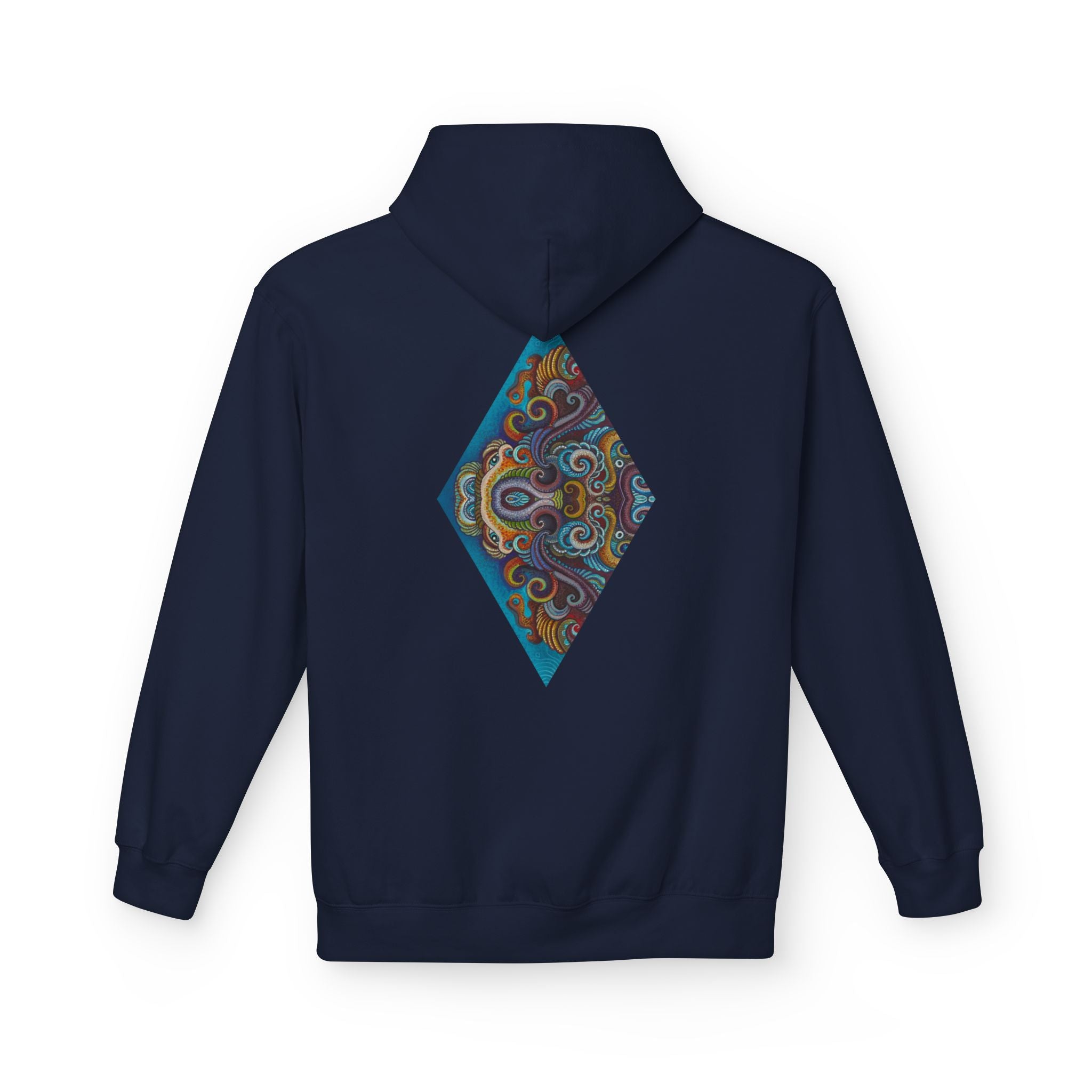 Hoodie — Colorful Geometric Tribal Diamond Print #g765889