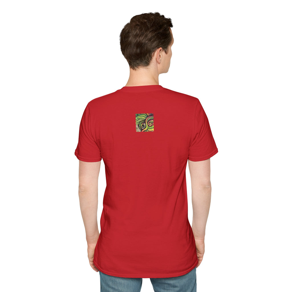 Psychedelic Green Mandala T-Shirt — Abstract Tribal Circle Art Tee #h84210
