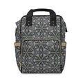 Diaper Backpack — Stylish Multifunctional Baby Bag with Geometric Mandala Print #jbd88240