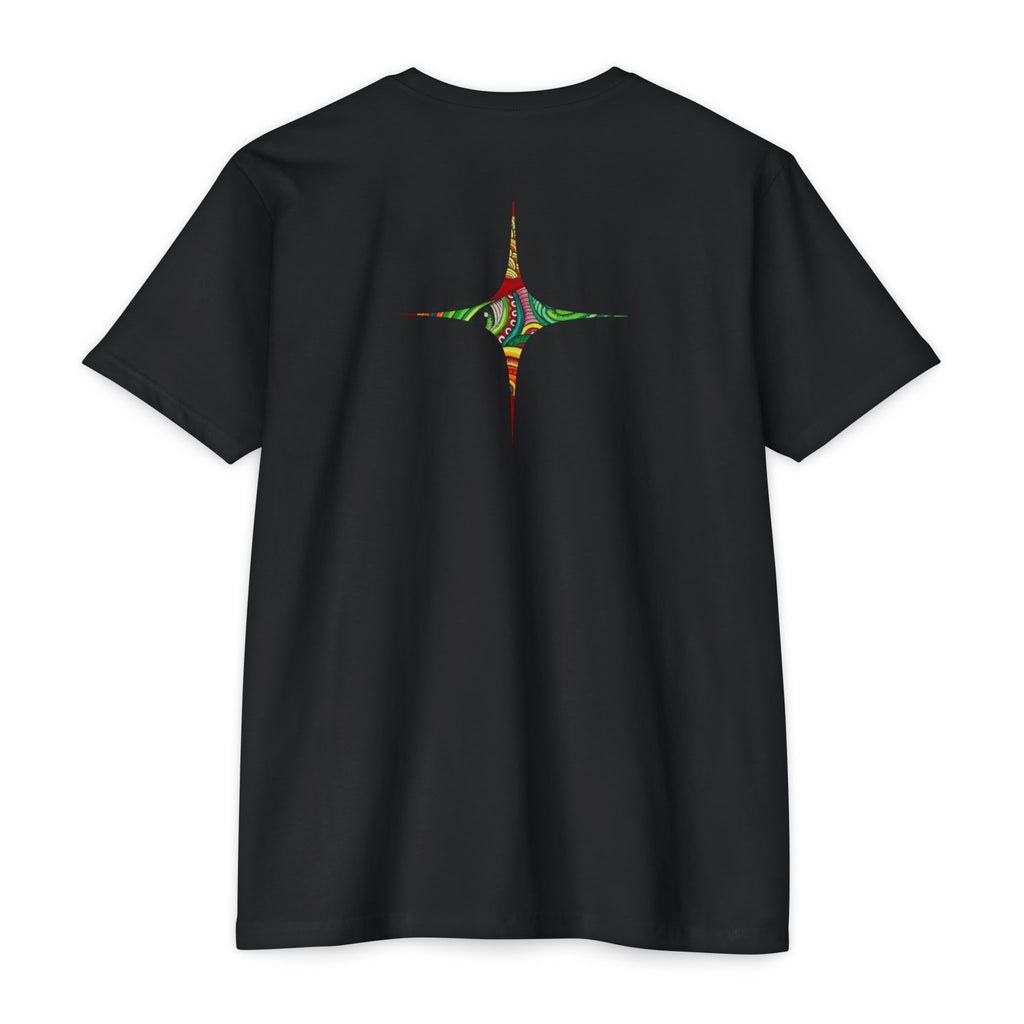 Psychedelic Swirl T-Shirt — Colorful Abstract Ampersand & Star Graphic #ga975