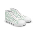 Women's High Top Sneakers — Mint Swirl Pattern Casual Canvas Shoes #st542887