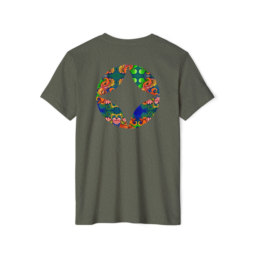 Psychedelic Floral Diamond T‑Shirt — Colorful Retro Pattern Tee #oigr88443
