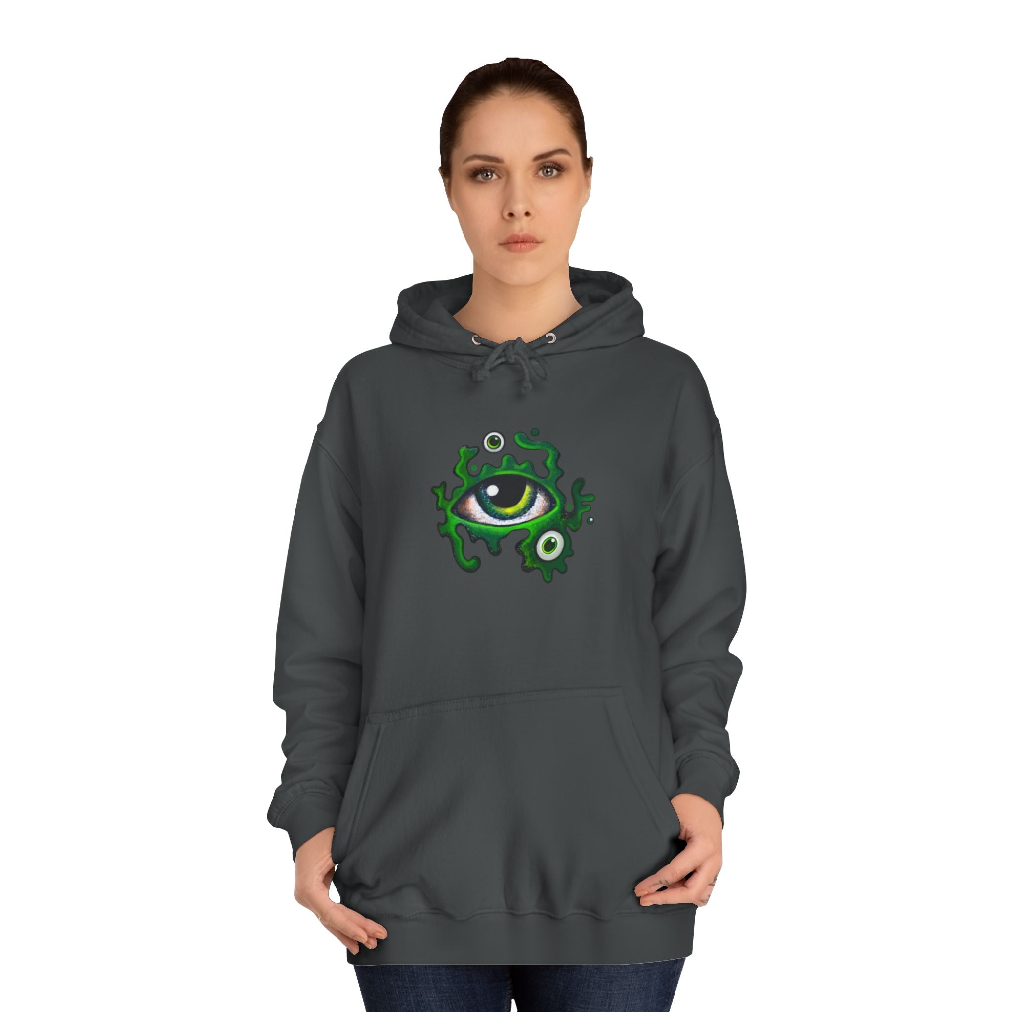 Green Eye Graphic Hoodie #r9764567