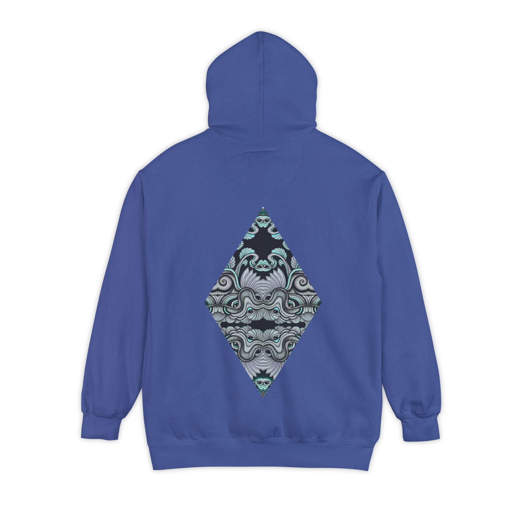 Hoodie — Geometric Mystic Pattern Diamond Back Print #gmh13