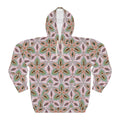 Pink Green Floral Kaleidoscope Hoodie — All-Over-Print Boho Pattern Pullover #as5682