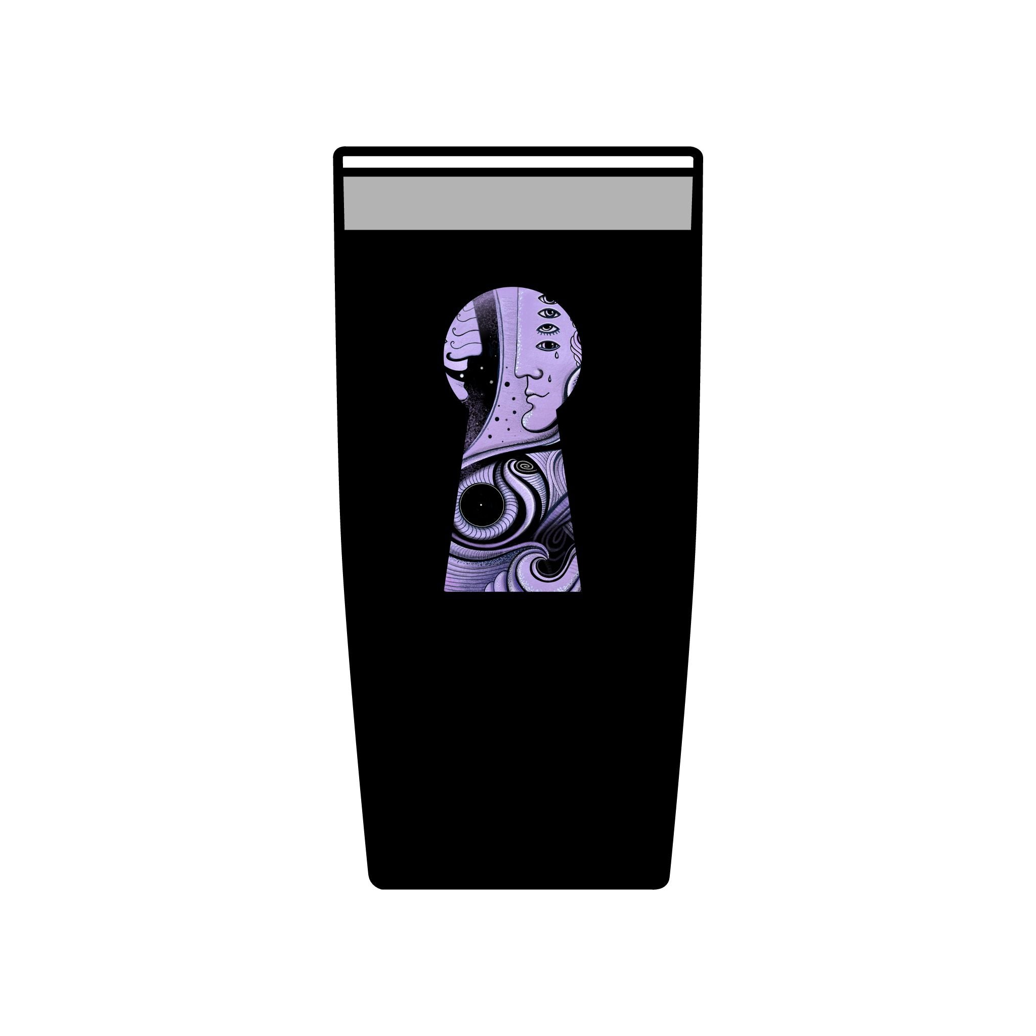 Psychedelic Keyhole Face Tumbler | 20oz Insulated Travel Cup