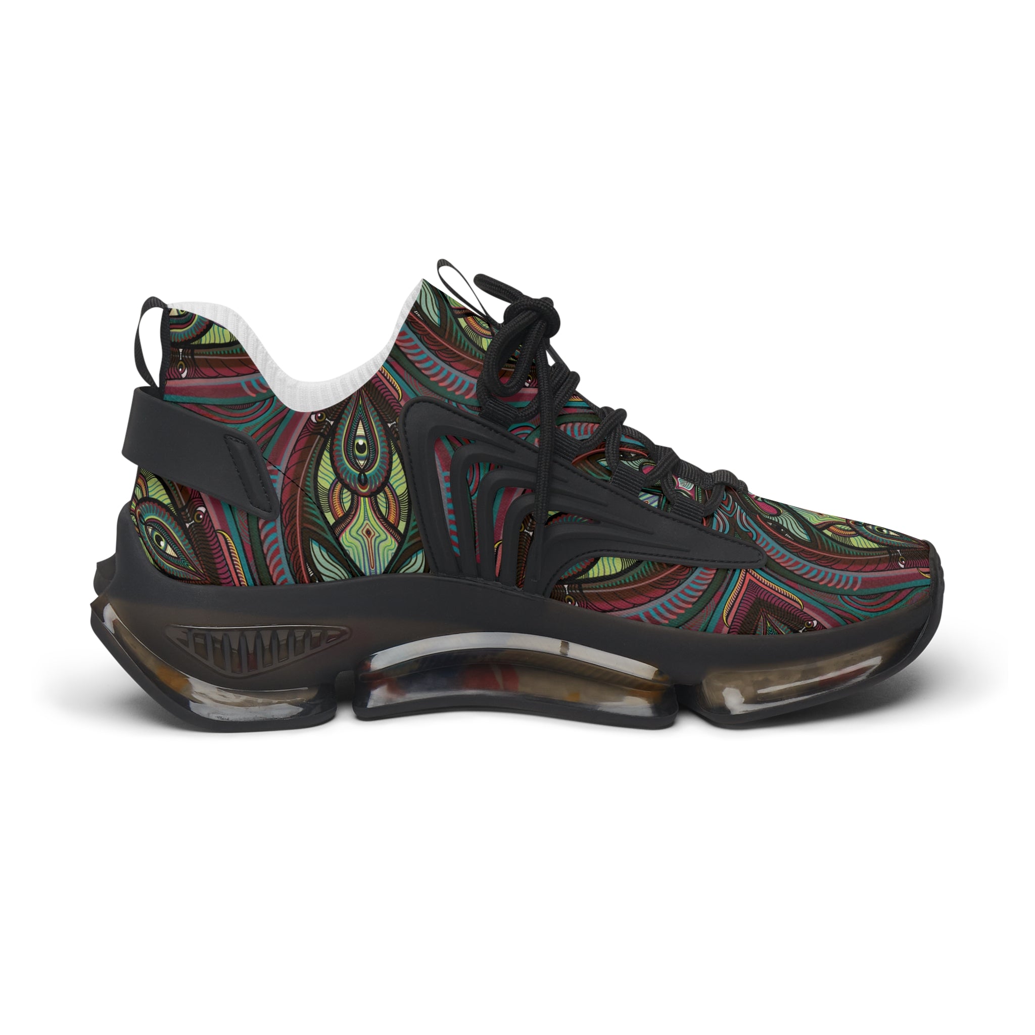 Womens Mesh Sneakers — Boho Paisley Athletic Shoes #et112233