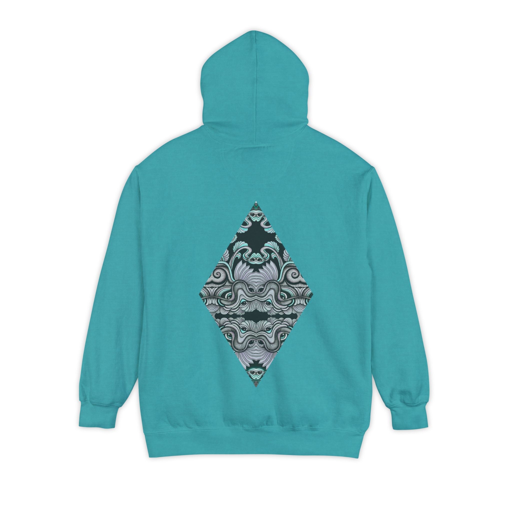 Hoodie — Geometric Mystic Pattern Diamond Back Print #gmh13