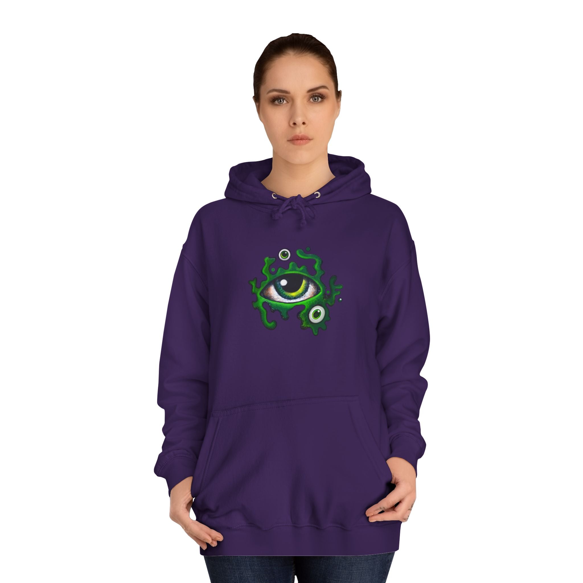 Green Eye Graphic Hoodie #r9764567