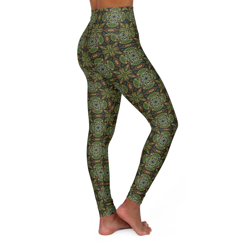 High Waisted Yoga Leggings (AOP) #jdh837352