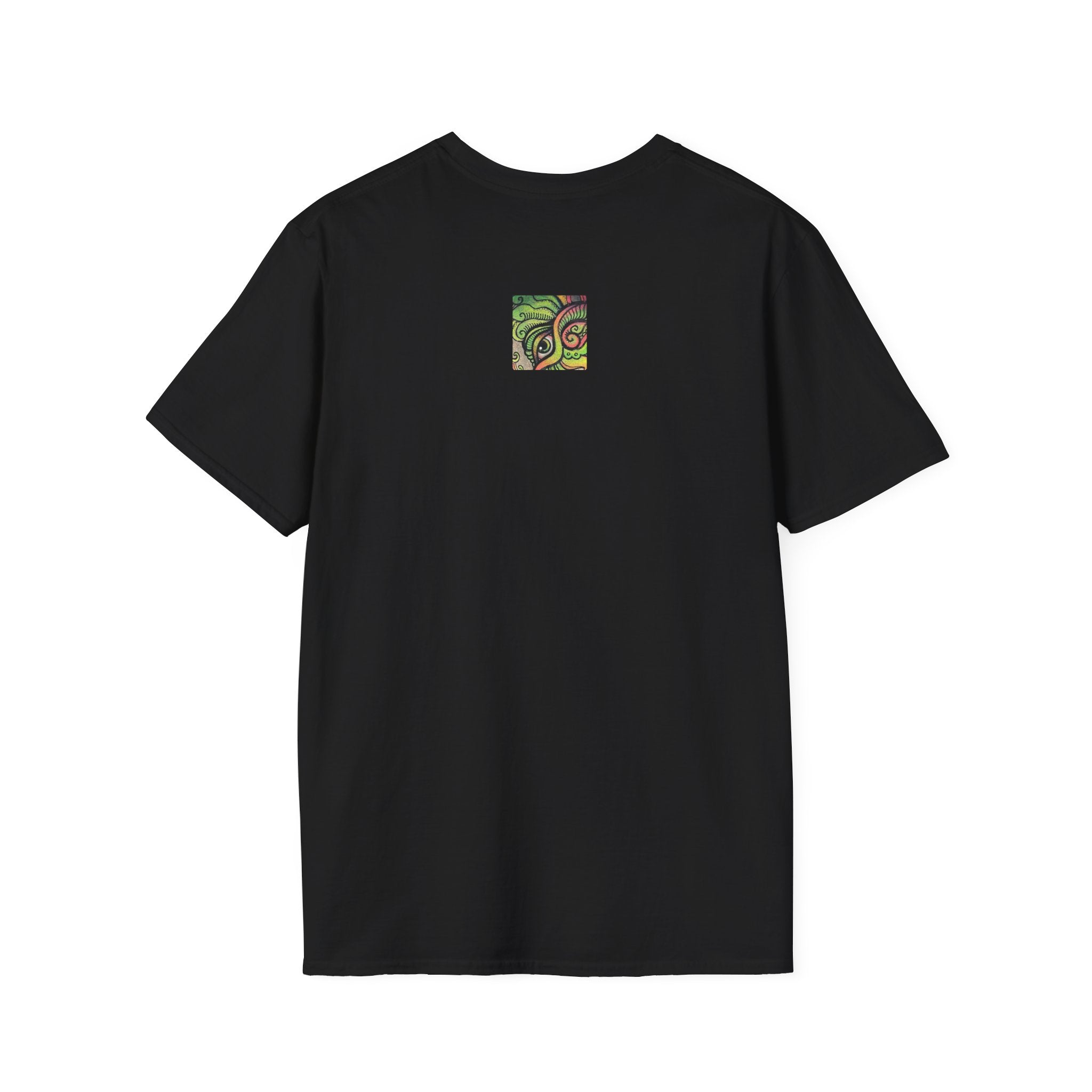 Psychedelic Green Mandala T-Shirt — Abstract Tribal Circle Art Tee #h84210