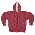 Psychedelic Geo Pattern Zip Hoodie #s65367i