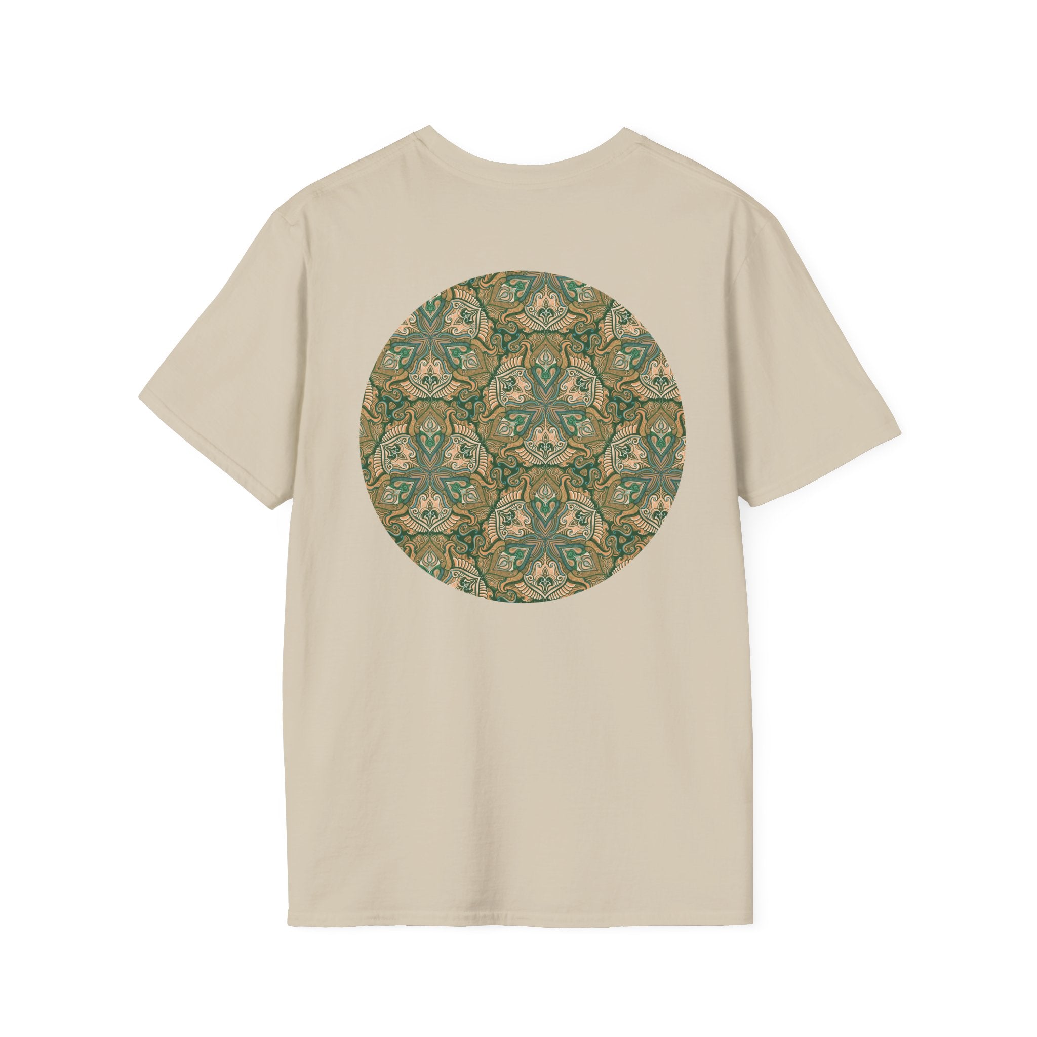 Green Celtic Knot Mandala T-Shirt | Floral Shamrock Pattern