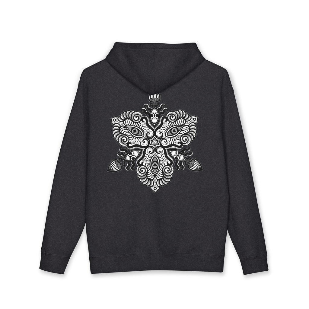 Hoodie — Intricate Black Tribal Mandala Skull Design #x8765467