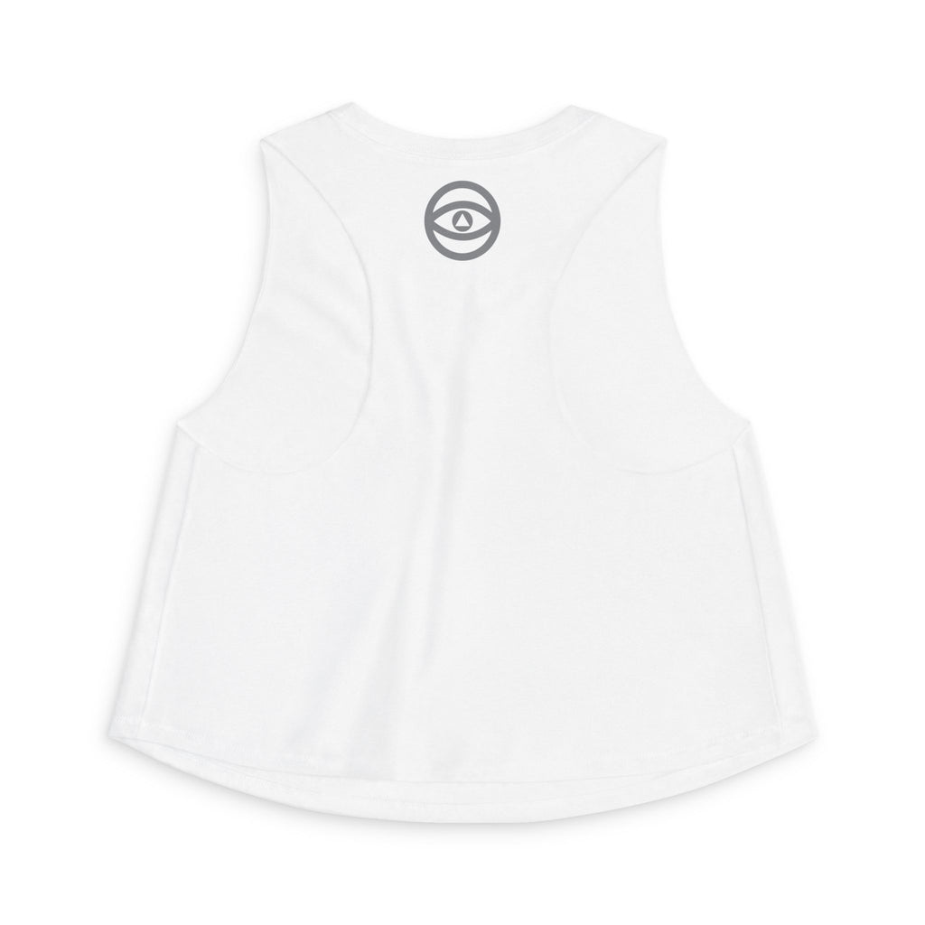 Women's Eye Cluster Crop Top — Mystical Boho Graphic Tank #k97357