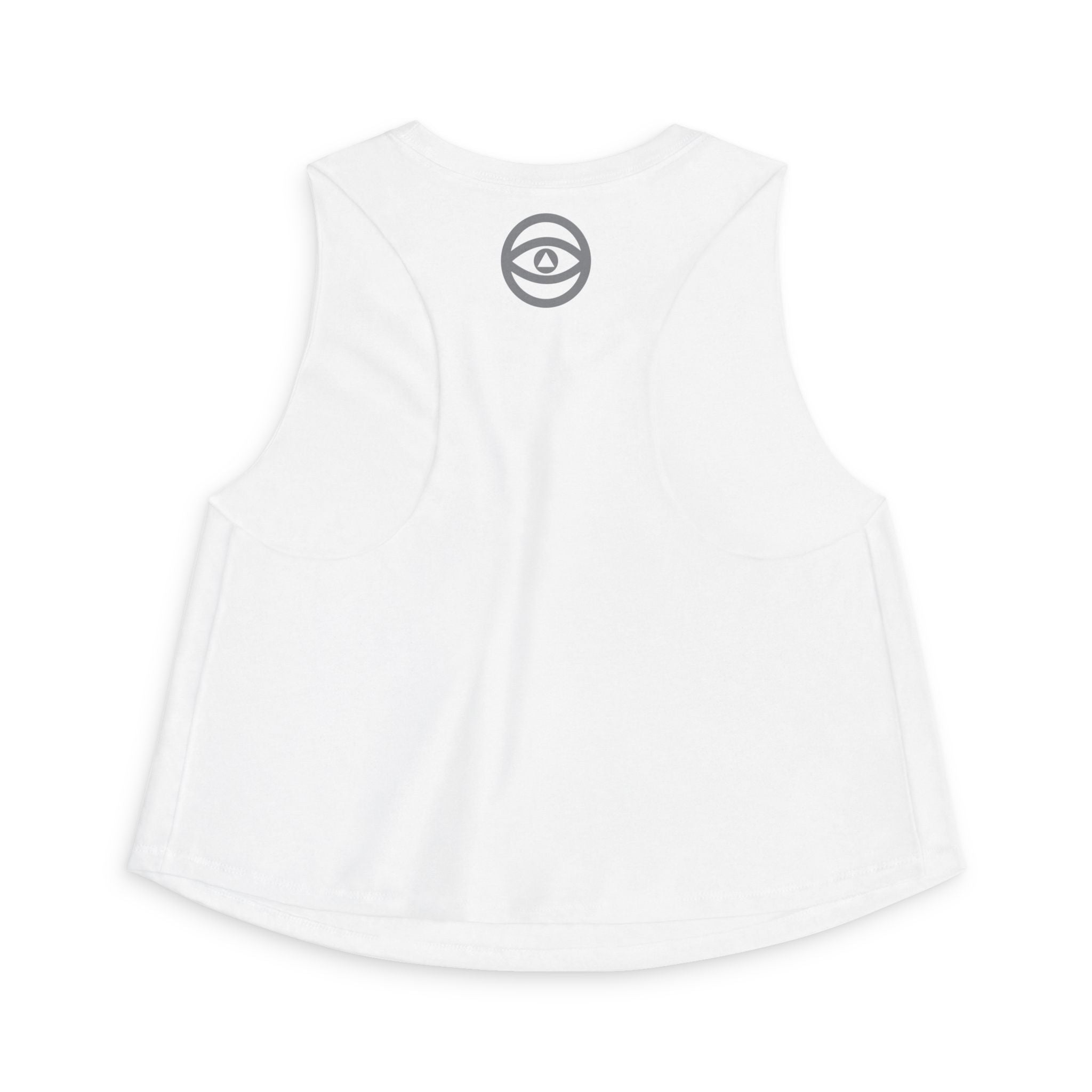 Women's Eye Cluster Crop Top — Mystical Boho Graphic Tank #k97357