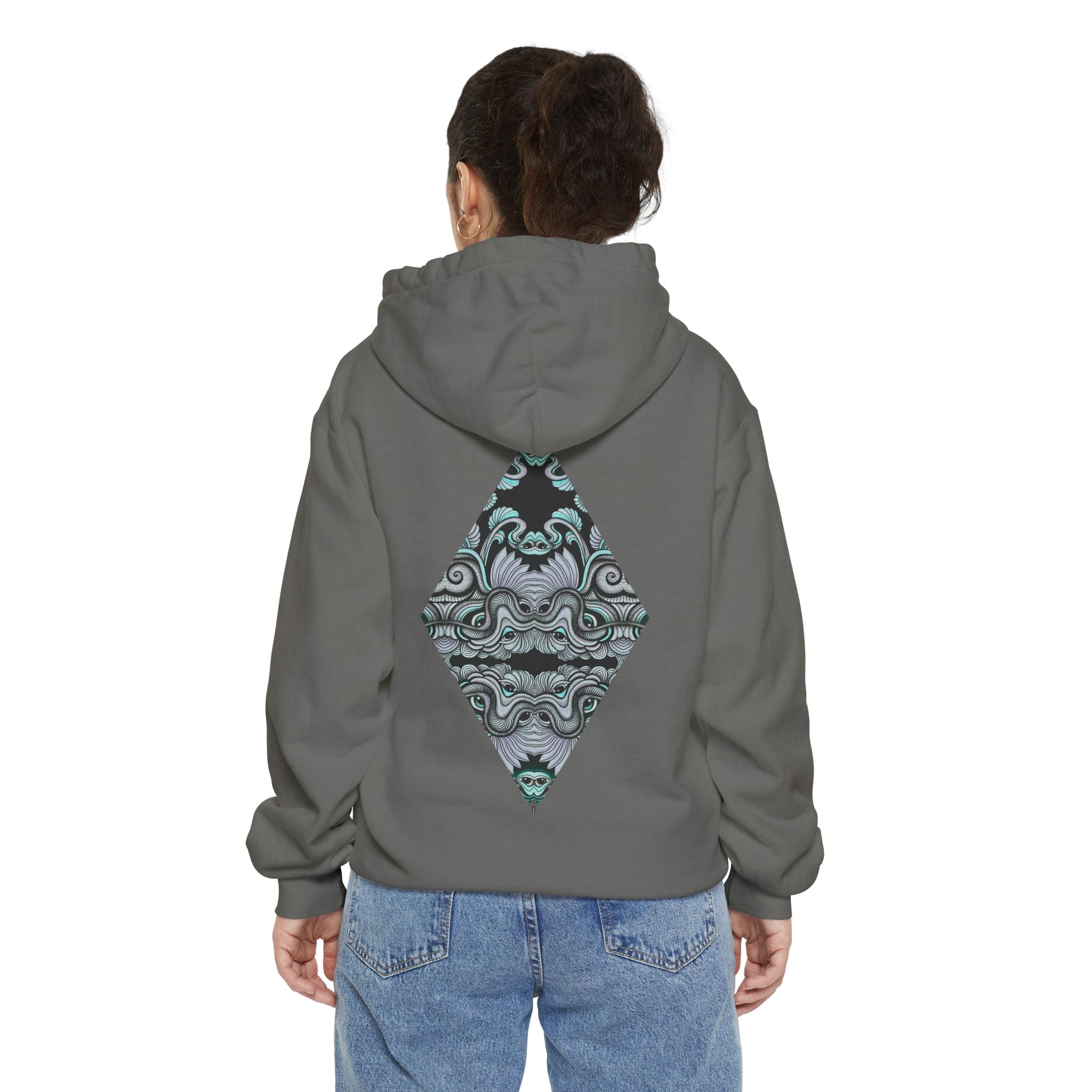 Hoodie — Geometric Mystic Pattern Diamond Back Print #gmh13