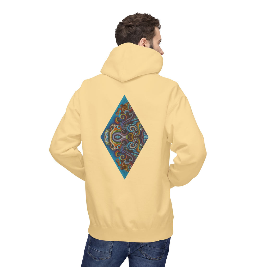 Hoodie — Colorful Geometric Tribal Diamond Print #g765889