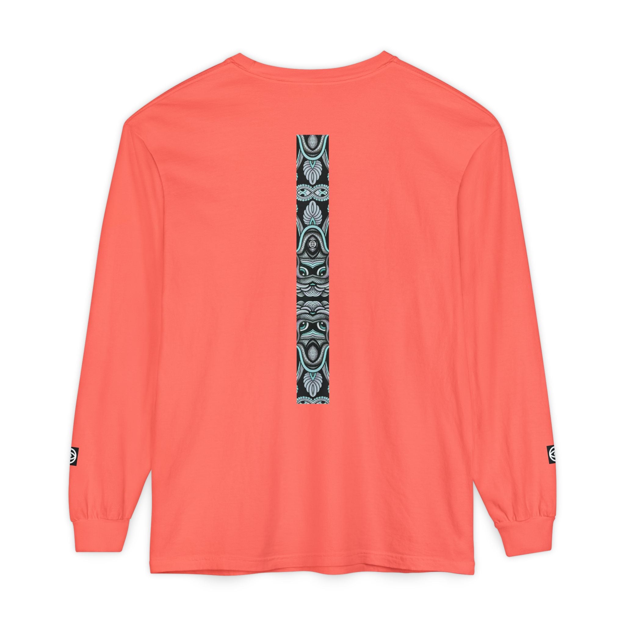 Men's/Women's Long Sleeve T-Shirt — Vertical Geometric Stripe Graphic #kjgd64258