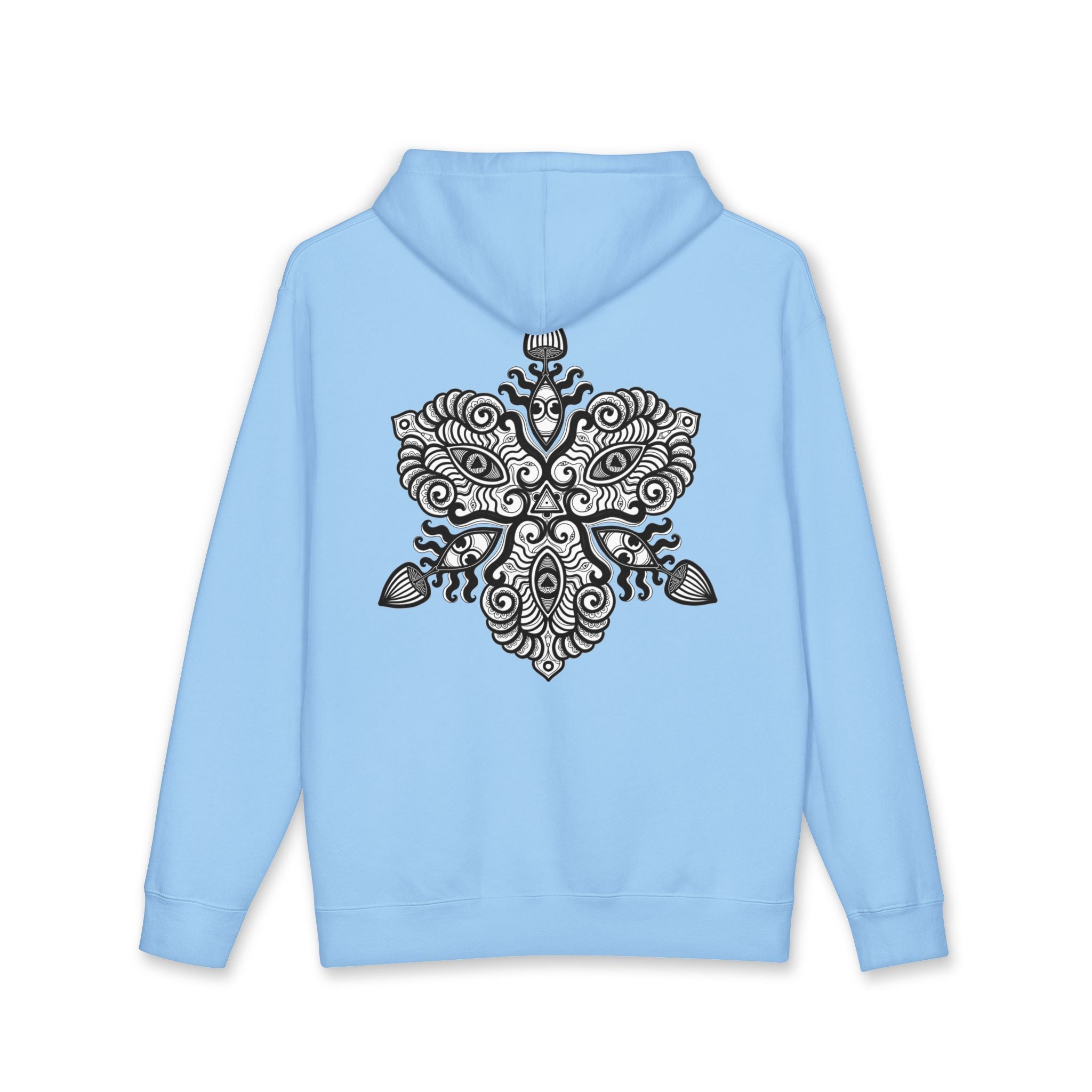 Hoodie — Intricate Black Tribal Mandala Skull Design #x8765467