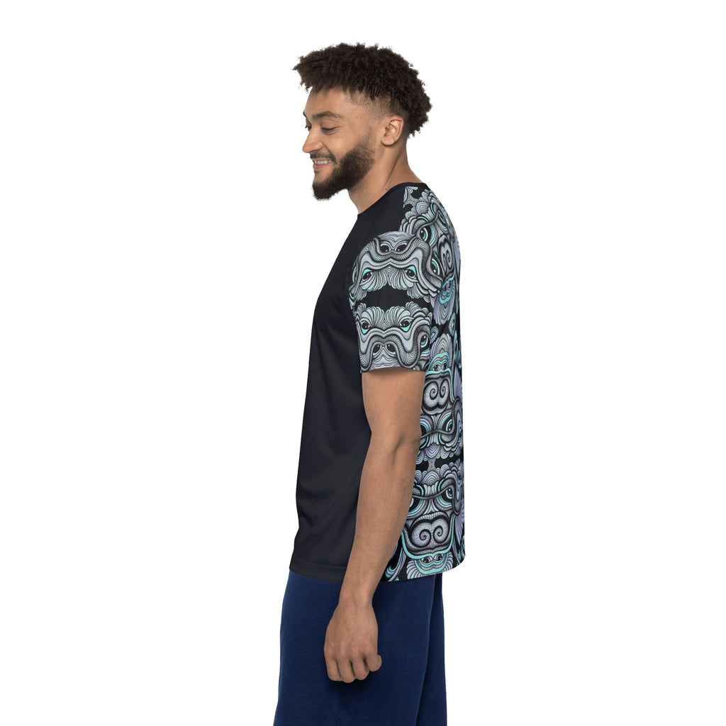 Men's Sports Jersey — Keyhole Mandala All-Over Print Athletic Tee #kma21