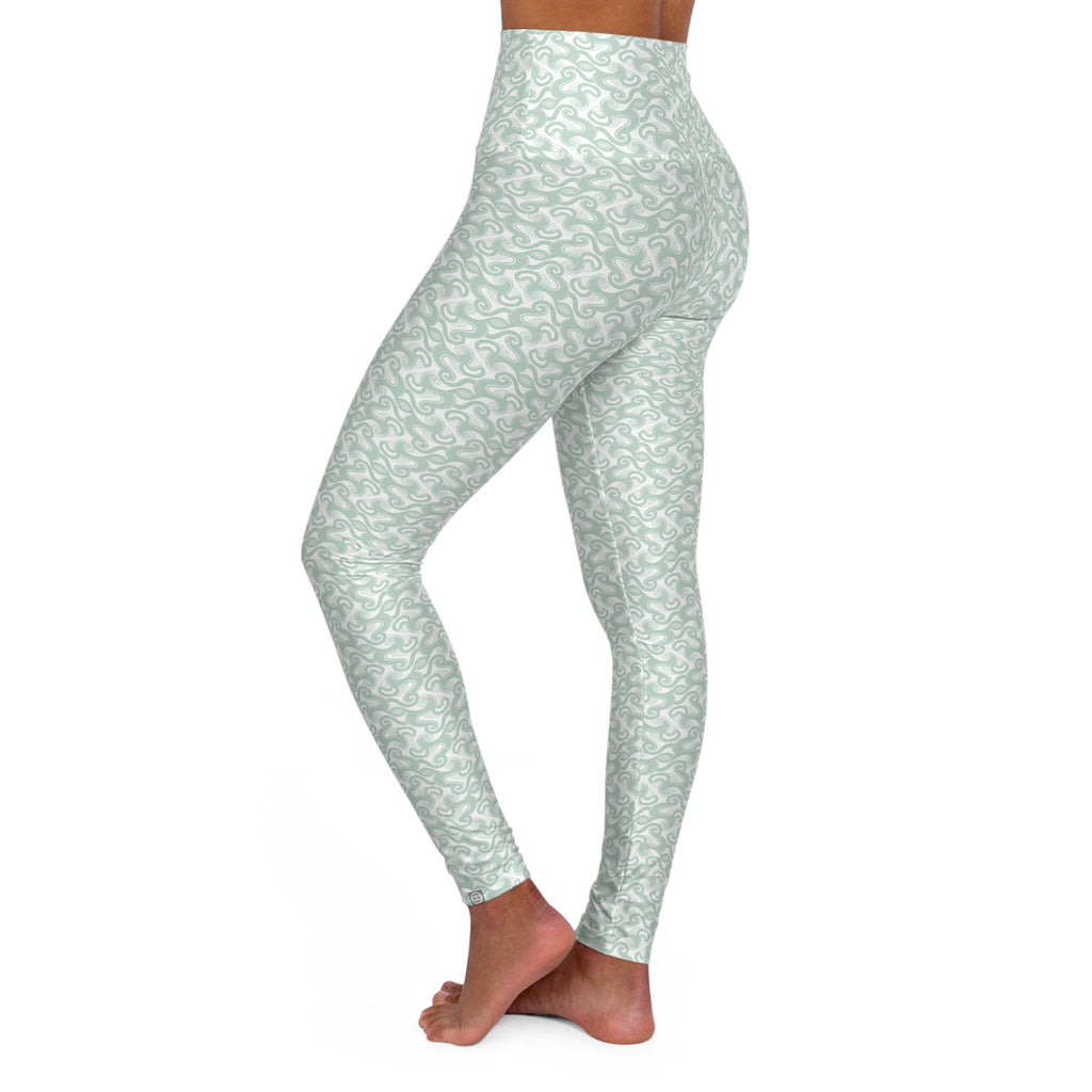 High Waisted Yoga Leggings (AOP) #YL1