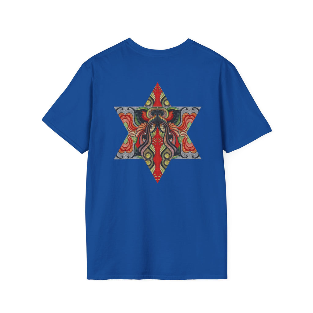 Keyhole & Star Psychedelic Graphic T-Shirt #fd763