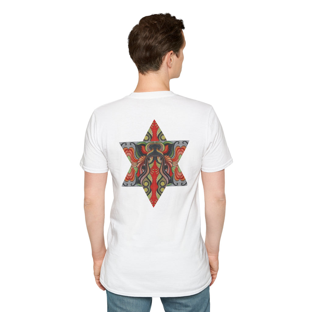 Keyhole & Star Psychedelic Graphic T-Shirt #fd763
