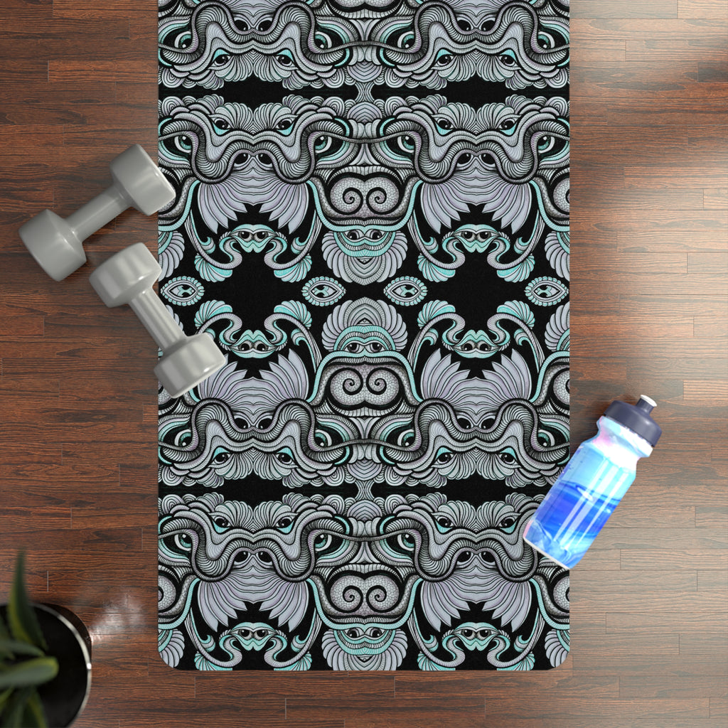 Mandala Forest Rubber Yoga Mat — Non-Slip Eco Exercise Mat. # ym1