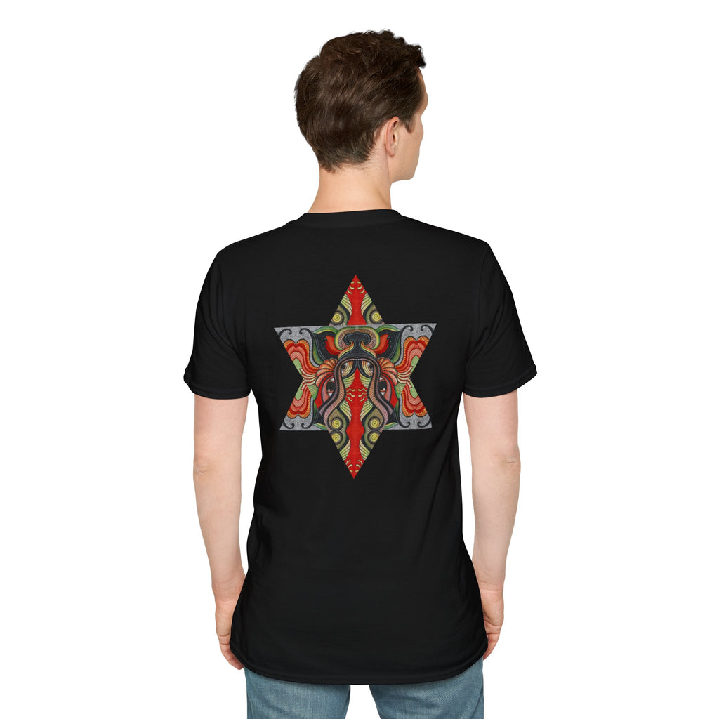 Keyhole & Star Psychedelic Graphic T-Shirt #fd763