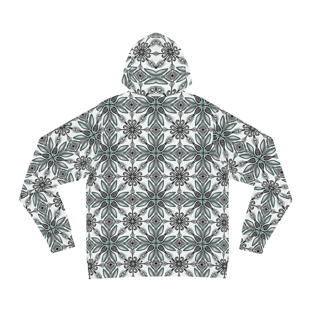 Floral Geometric All-Over-Print Hoodie #y987646