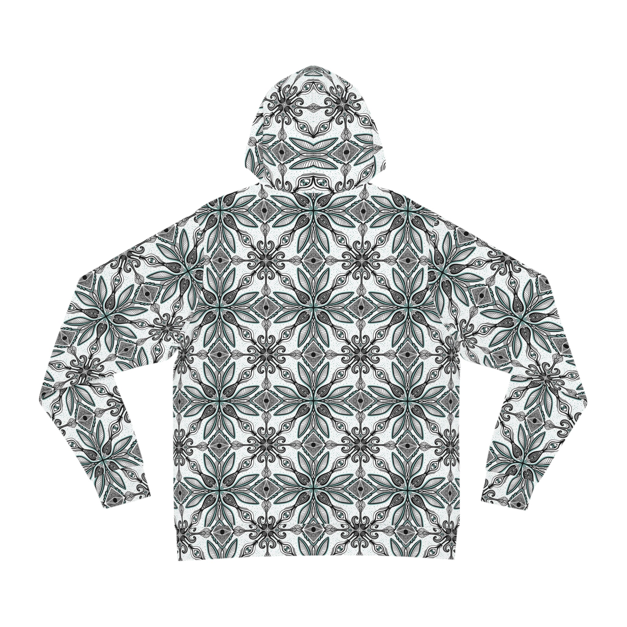 Floral Geometric All-Over-Print Hoodie #y987646