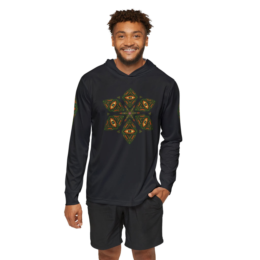 Men's Hoodie — Kaleidoscope Eye Geometric Warmup Hoodie #y98457