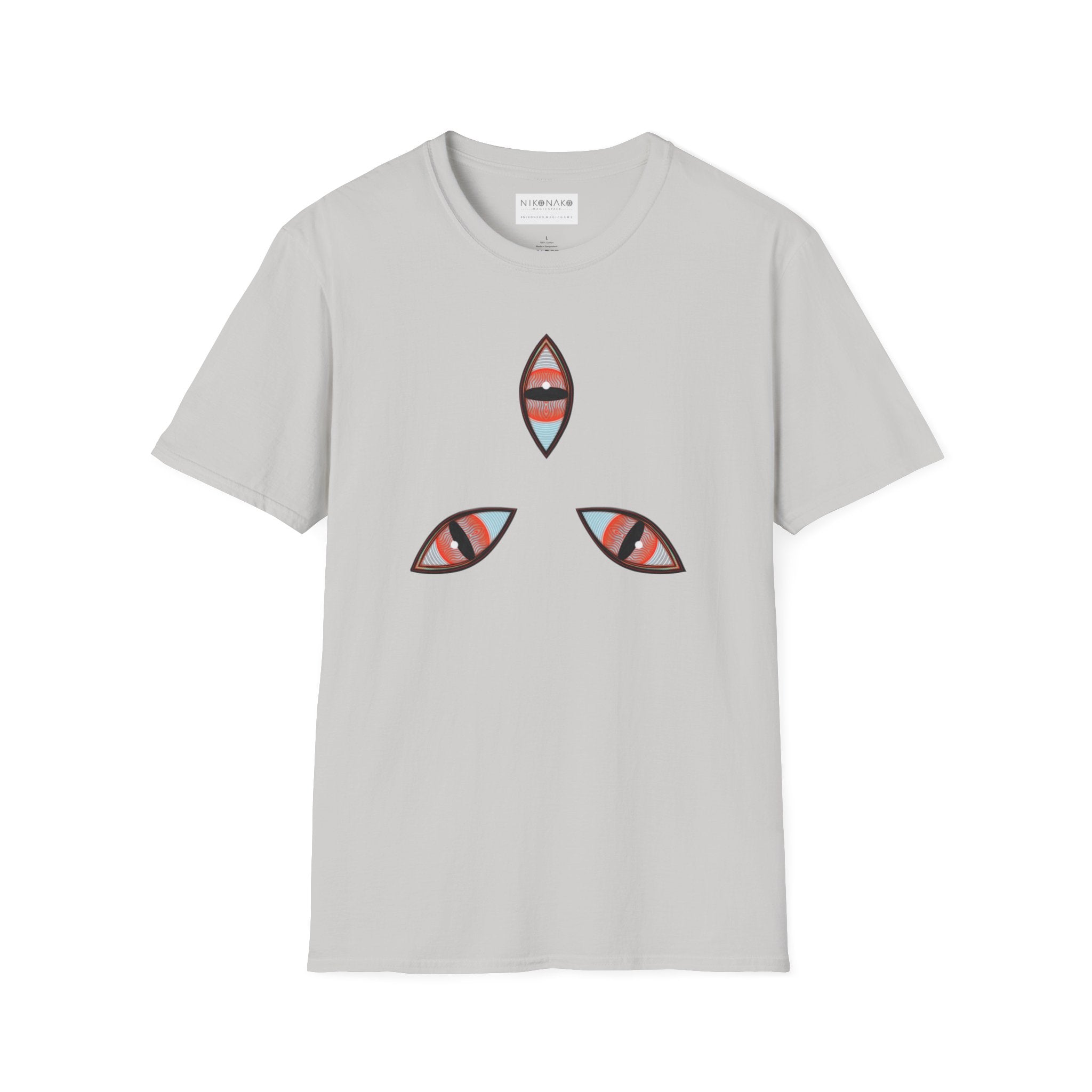 Geometric Tribal Pattern T-Shirt | Kaleidoscope Triangle Eye Motif