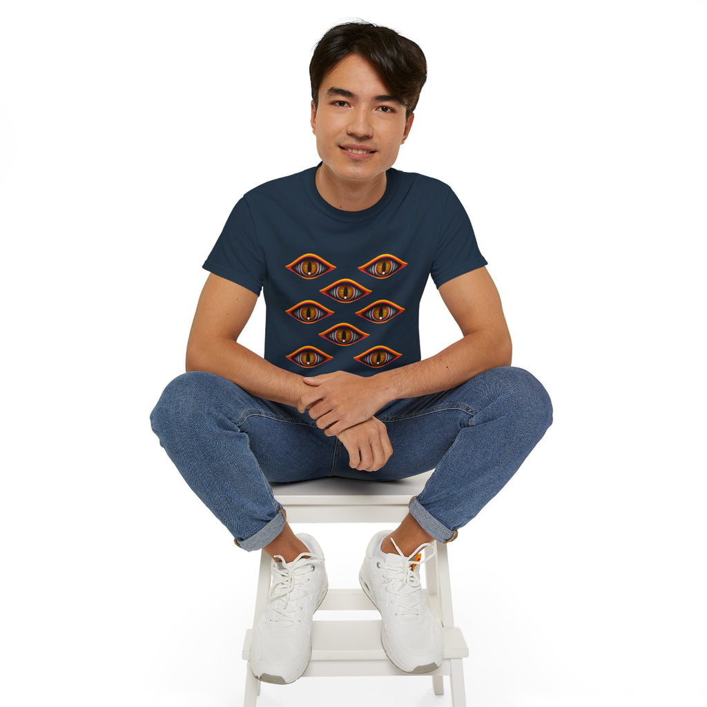 Mystic Eyes Graphic Tee — Psychedelic All-Seeing Eye T-Shirt #hfs84300