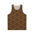 Bohemian Kaleidoscope All-Over-Print Tank Top — Earthy Floral Geometric Pattern #gd0087554