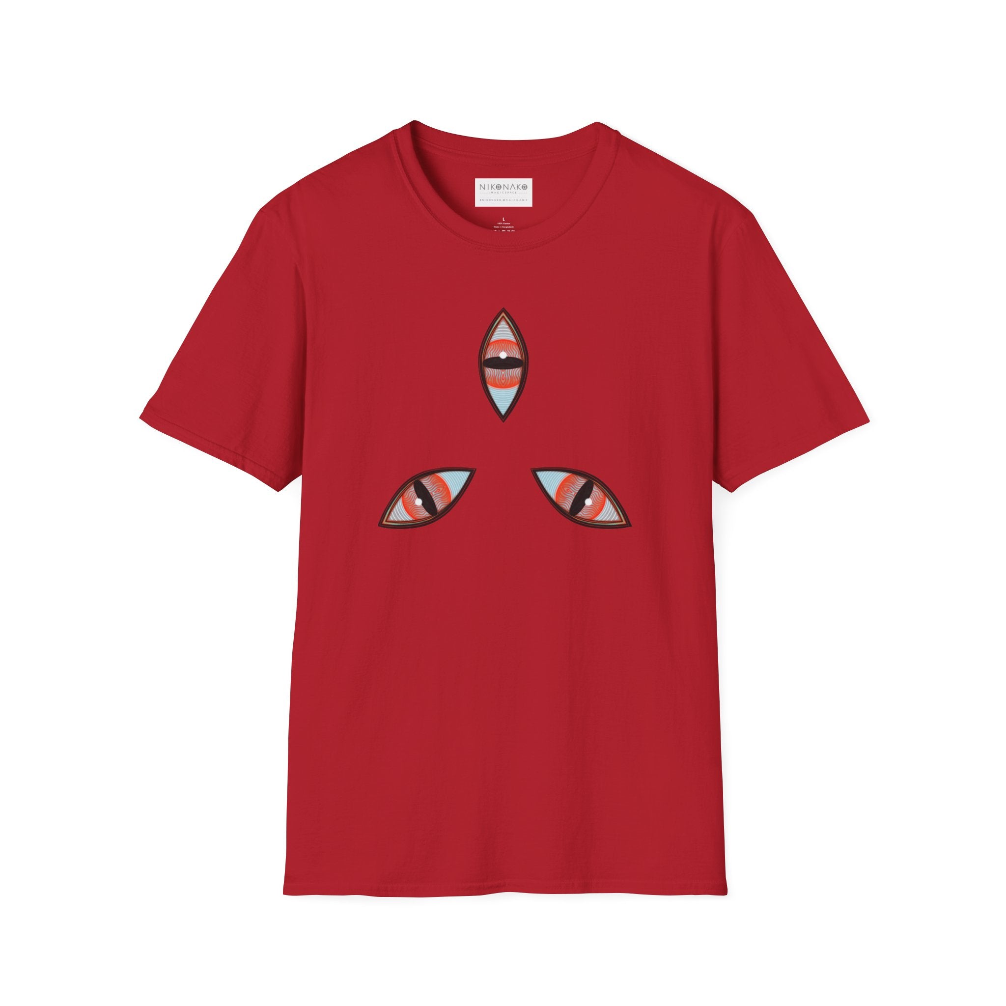 Geometric Tribal Pattern T-Shirt | Kaleidoscope Triangle Eye Motif