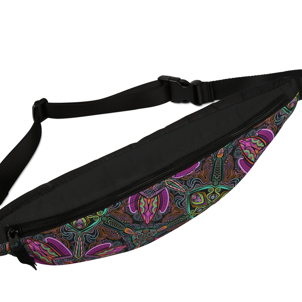 Fanny Pack — Psychedelic Floral Pattern Waist Bag