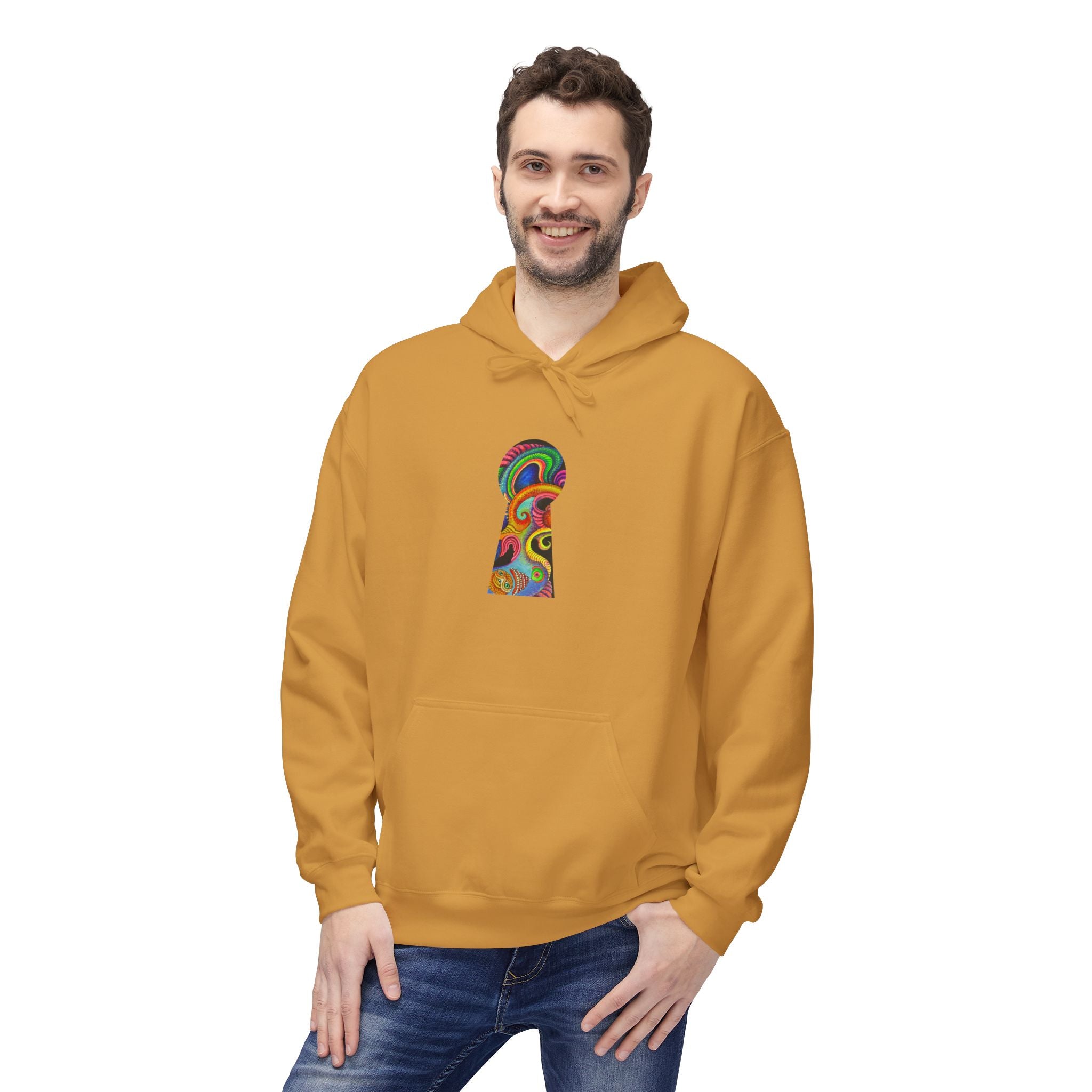 Psychedelic Abstract Snake Hoodie — Colorful Surreal Art Pullover #ggd76467