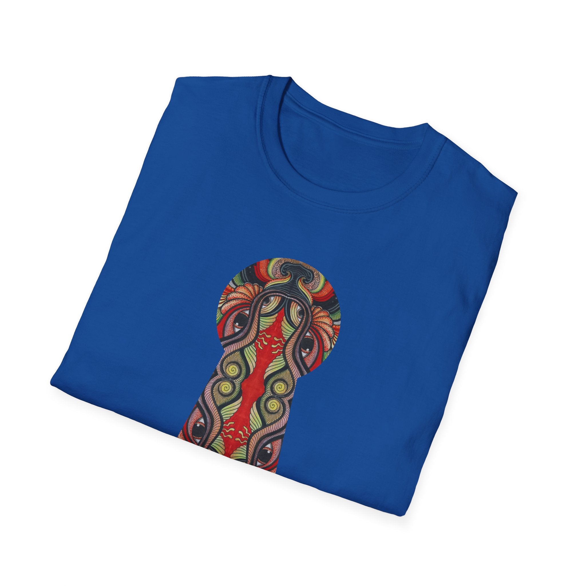 Keyhole & Star Psychedelic Graphic T-Shirt #fd763