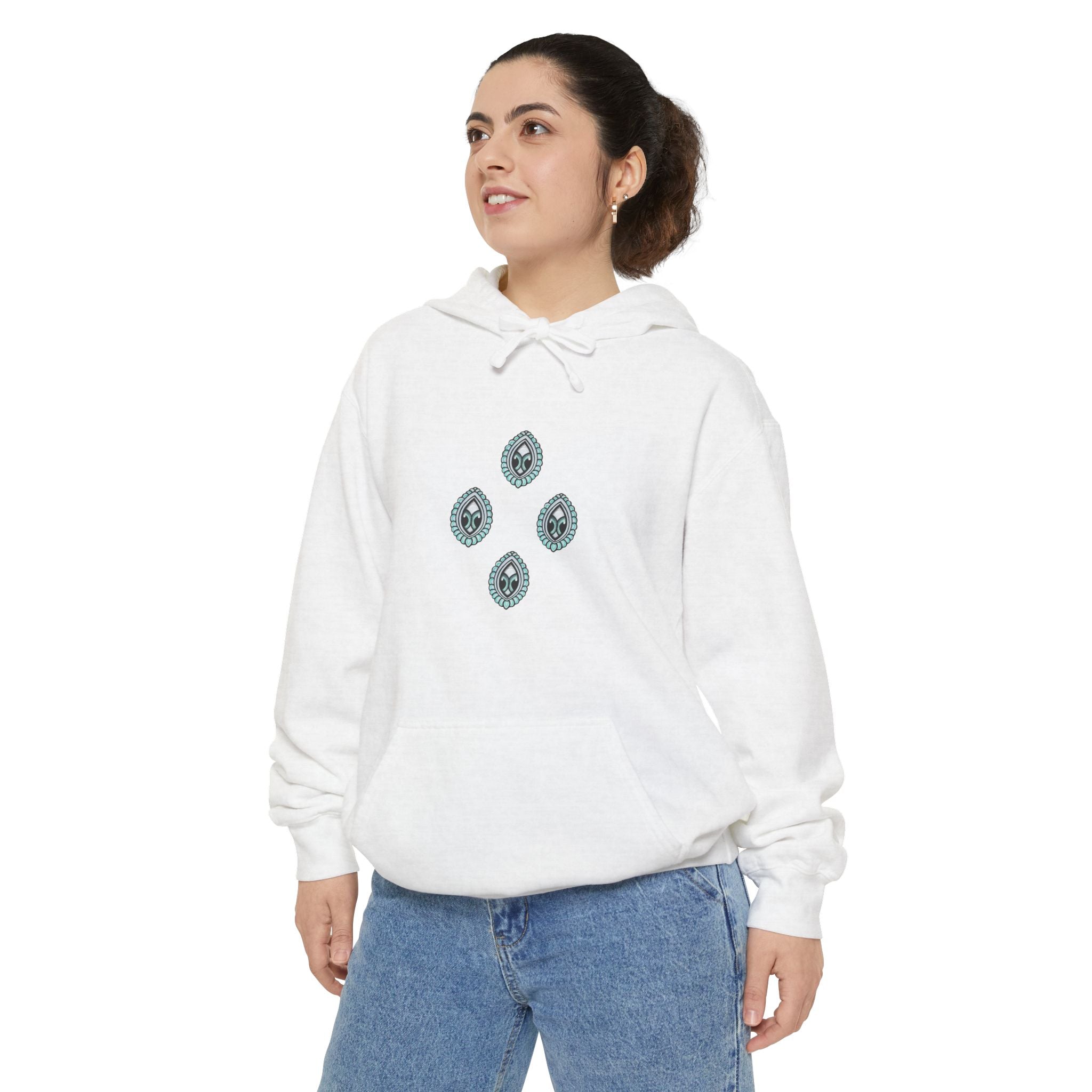 Hoodie — Geometric Mystic Pattern Diamond Back Print #gmh13