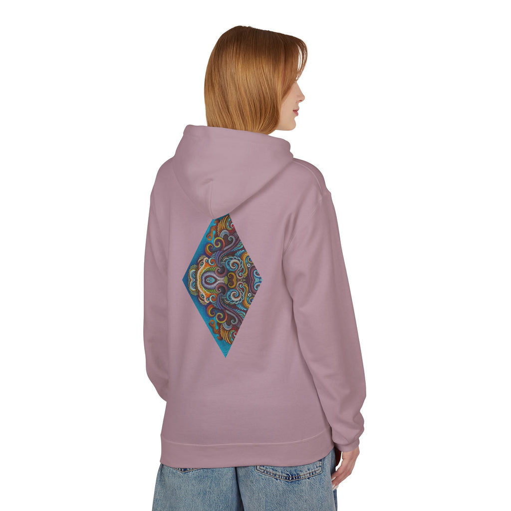 Hoodie — Colorful Geometric Tribal Diamond Print #g765889