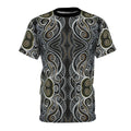 Tribal Spiral All-Over Print Tee — Boho Geometric Pattern #i66321
