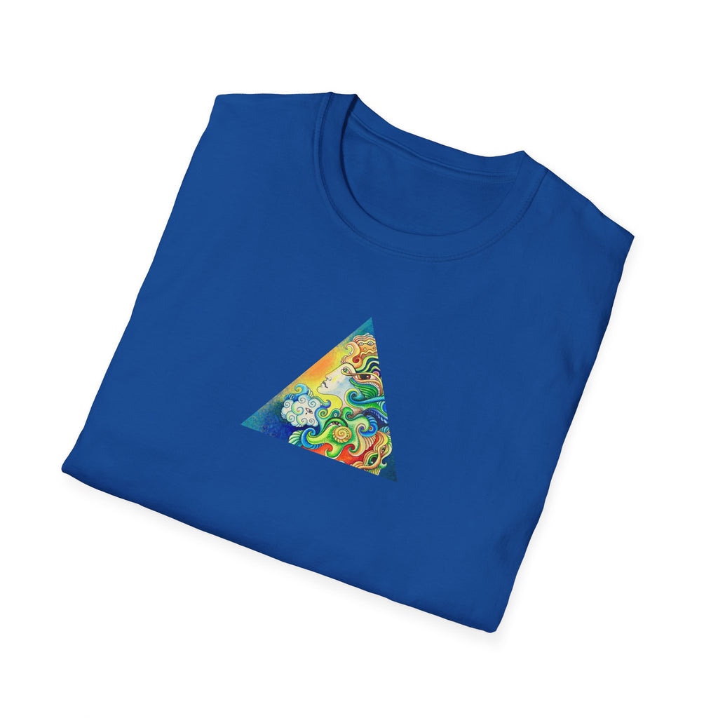 Psychedelic Prism Triangle T-Shirt #h7432887