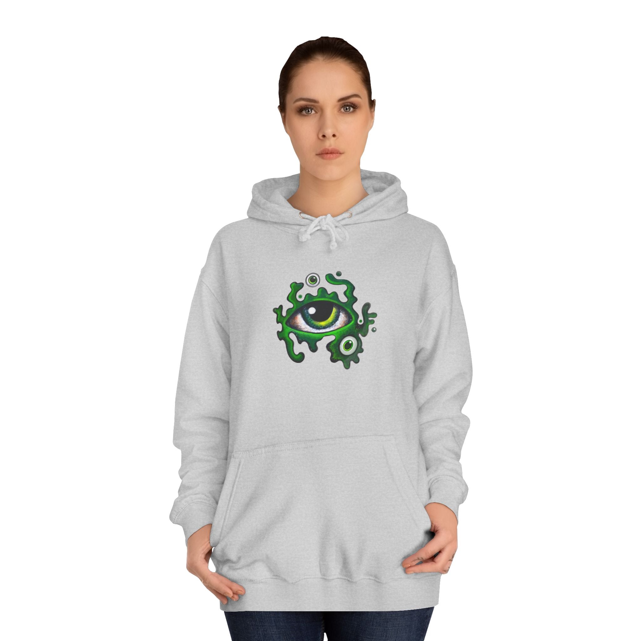 Green Eye Graphic Hoodie #r9764567