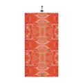 Winter Neck Gaiter — Orange Retro Wave Thermal Face Mask with Drawstring #hn984319