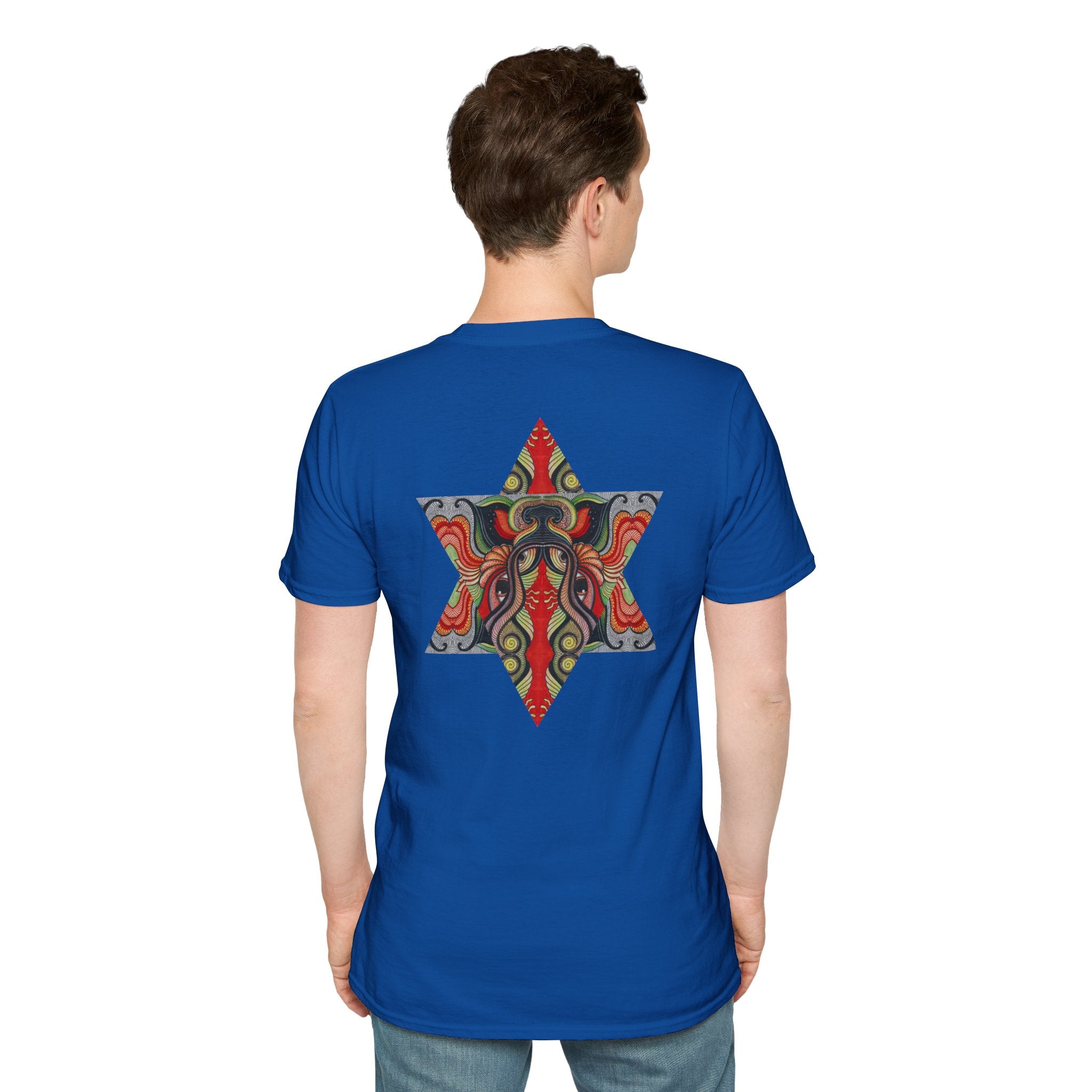 Keyhole & Star Psychedelic Graphic T-Shirt #fd763