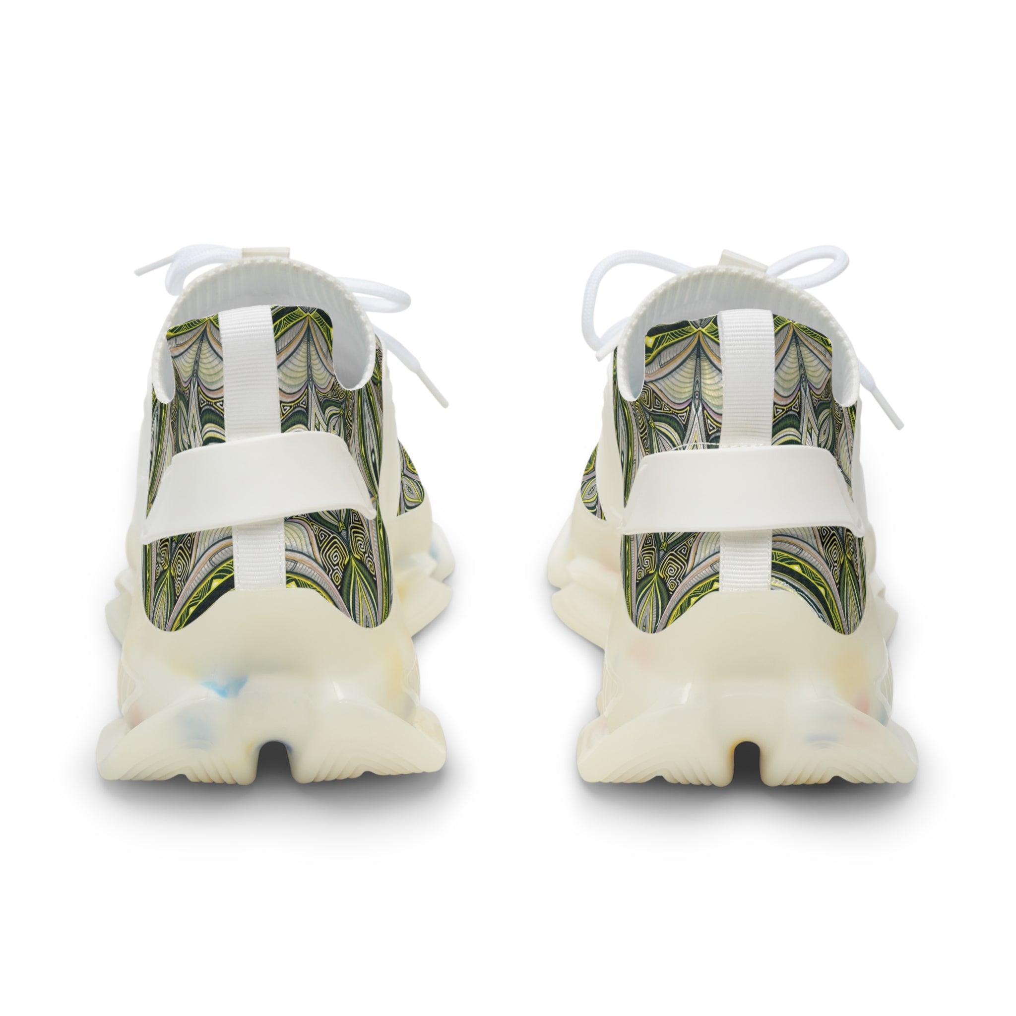Mesh Sneakers — Green Celtic Knot Athletic Shoes