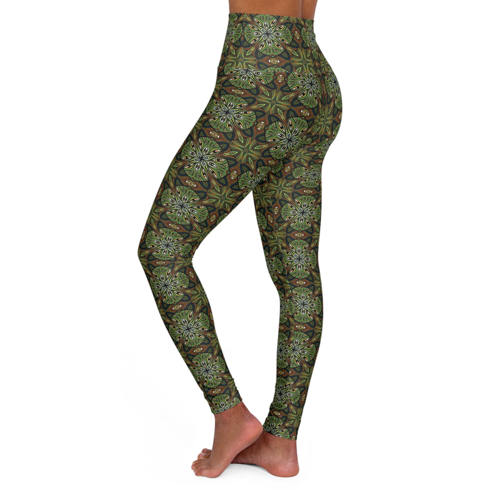 High Waisted Yoga Leggings (AOP) #jdh837352